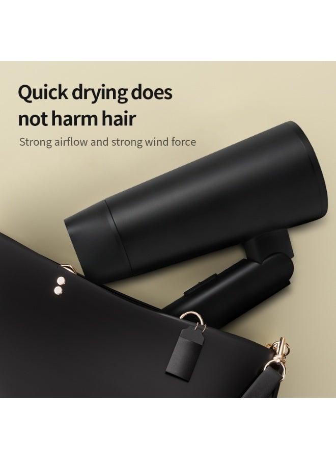 Swift Hair Dryer, 1800W Foldable Ionic Hair Dryer, 2 Heating Modes, Cool Shot, Lightweight, Anti-Frizz Shine - Image 5